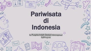 Pariwisata
di
Indonesia
by Puspita Indah Destari (6707193044)
D3PH-43-02
 