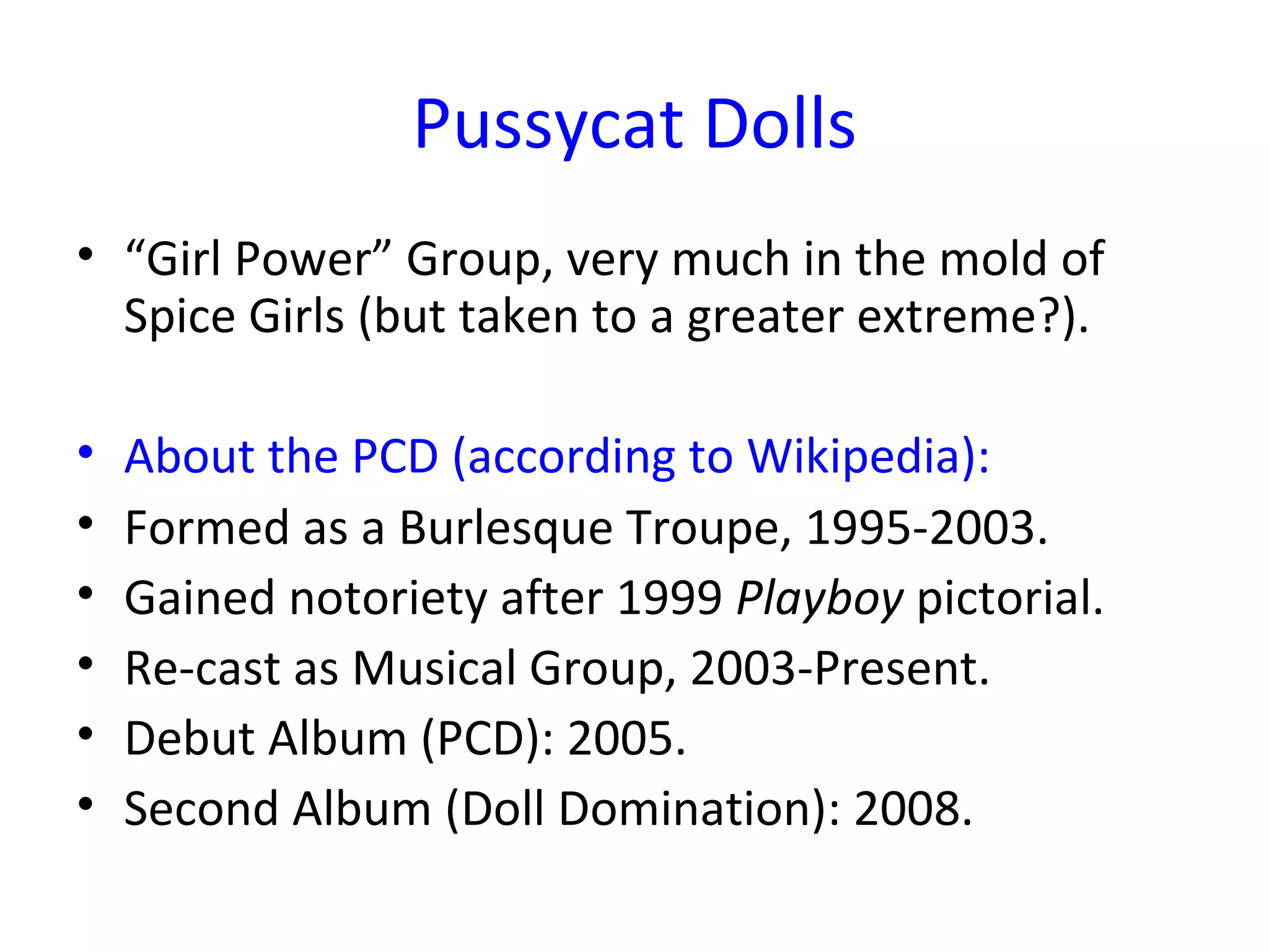 Pussycat Dolls | PPT