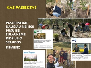 PASODINOME
DAUGIAU NEI 500
PUŠŲ BEI
SULAUKĖME
DIDŽIULIO
SPAUDOS
DĖMESIO
KAS PASIEKTA?
 