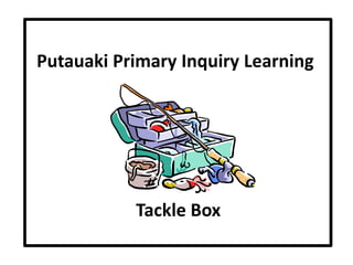 Putauaki Primary Inquiry Learning




           Tackle Box
 