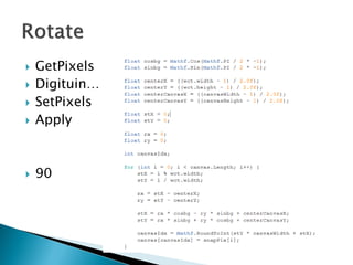  GetPixels
 Digituin…
 SetPixels
 Apply
 90
 