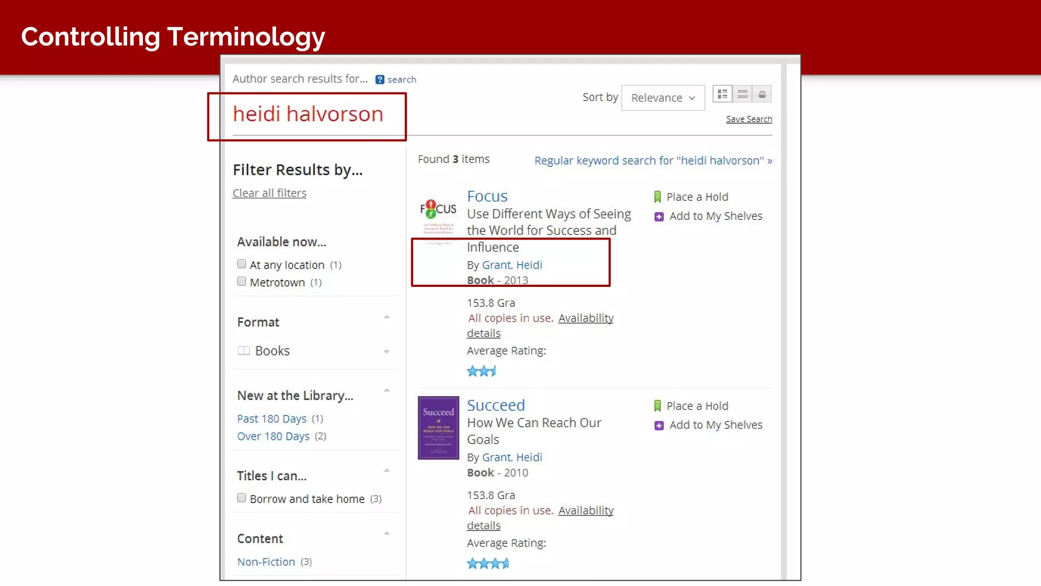 What It’s Good For
● Authors and editors can categorize “information” to find it again
● Users can find information
● Dynamically display information on a website (not building pages by
hand)
● Controlling terminology
● Provide more accurate search results
● Provide better search refinement
 