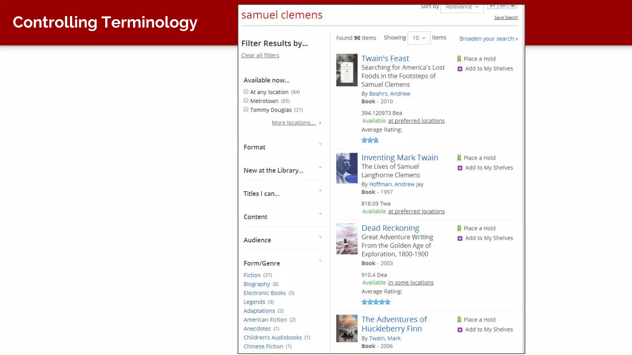 Information-As-Thing
The term "information" is also used attributively for objects, such as
data and documents, that are referred to as "information" because
they are regarded as being informative, as "having the quality of
imparting knowledge or communicating information; instructive."
Buckland, “Information as Thing” (1991)
http://people.ischool.berkeley.edu/~buckland/thing.html
 