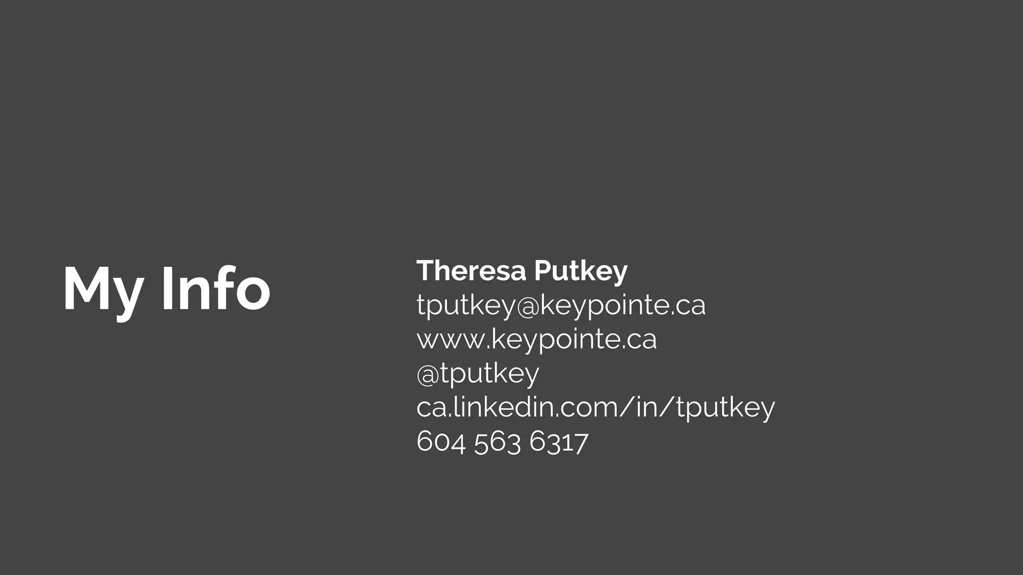 Good Resources
Taxonomy posts
http://www.keypointe.ca/category/taxonomy-and-metadata/
When to use a hierarchical or faceted taxonomy
http://www.keypointe.ca/when-to-use-a-hierarchical-or-a-faceted-
taxonomy/
Faceted taxonomy resources
http://www.keypointe.ca/faceted-taxonomy-resource/
 