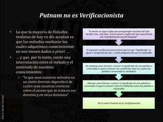 Aportes de Hilary Putnam a la Filosofía del Lenguaje PPT