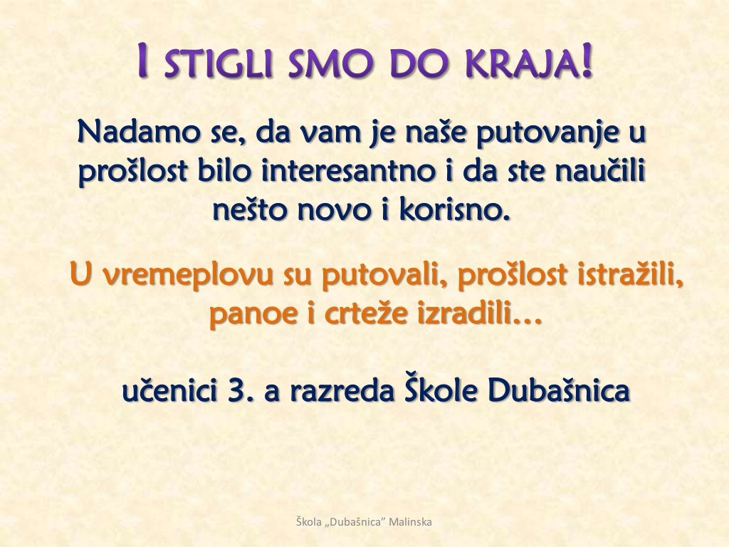 Putovanje u proslost