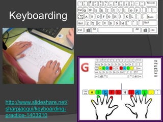 Keyboardinghttp://www.slideshare.net/sharpjacqui/keyboarding-practice-1403910