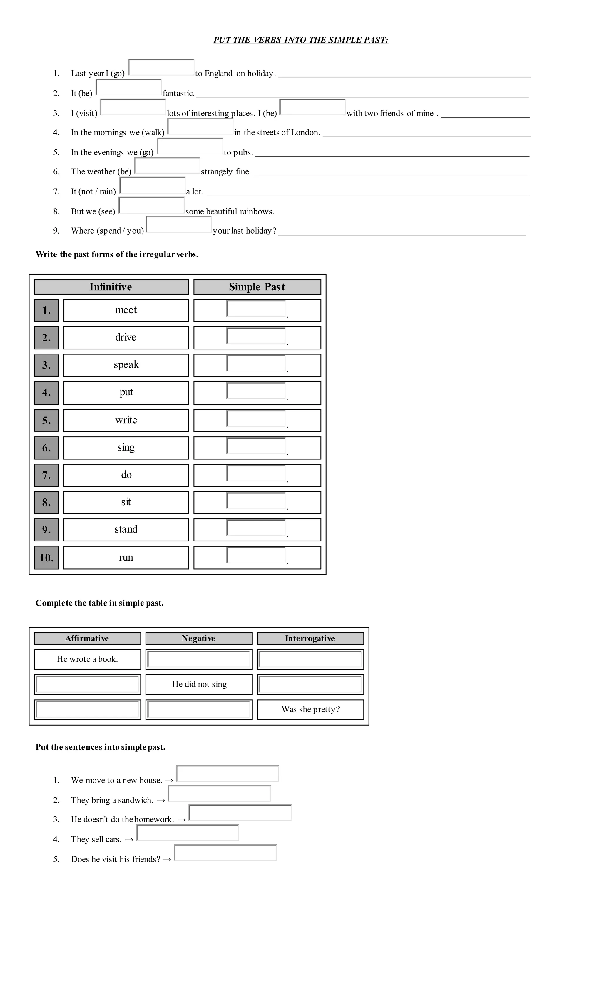 Verbs Into The Simple Past And Future PDF verbs-into-the-simple-past-and-future-pdf