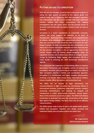 PUTTING AN END TO CORRUPTION – 2
PUTTING AN END TO CORRUPTION
Over the last two decades, countries have made great progres...
