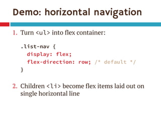 Putting Flexbox into Practice (Fronteers) | PPT