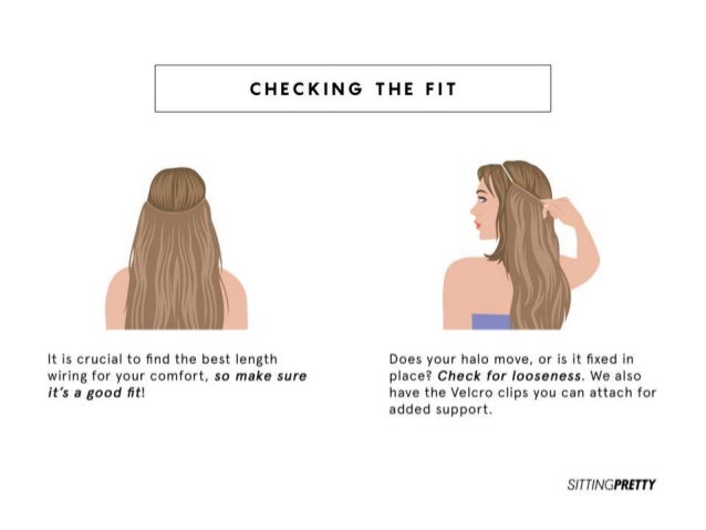 Sitting Pretty Halo Hair, Putting On Your Sitting Pretty Halo A Guide : We use 100% remy human hair that is long lasting.