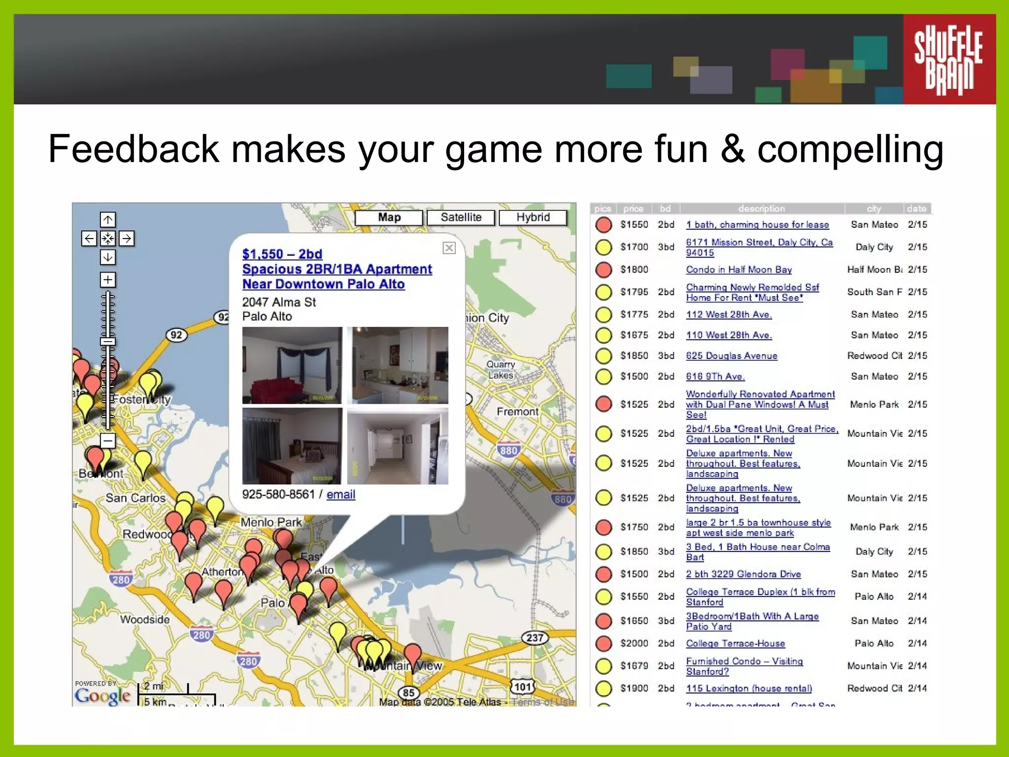 Feedback makes your game more fun & compelling 