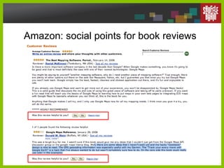 Amazon: social points for book reviews 