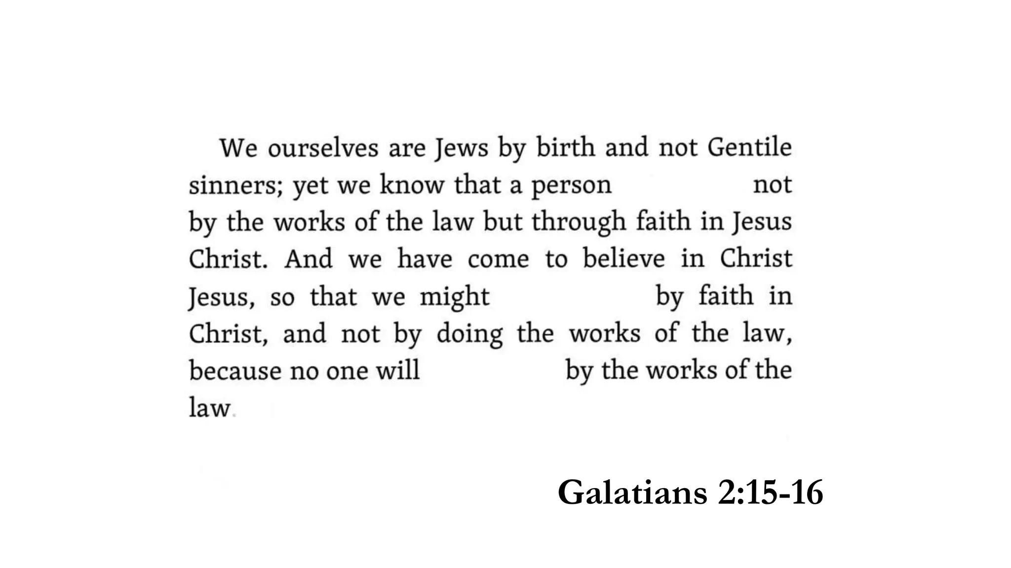 Galatians 2:15-16
 