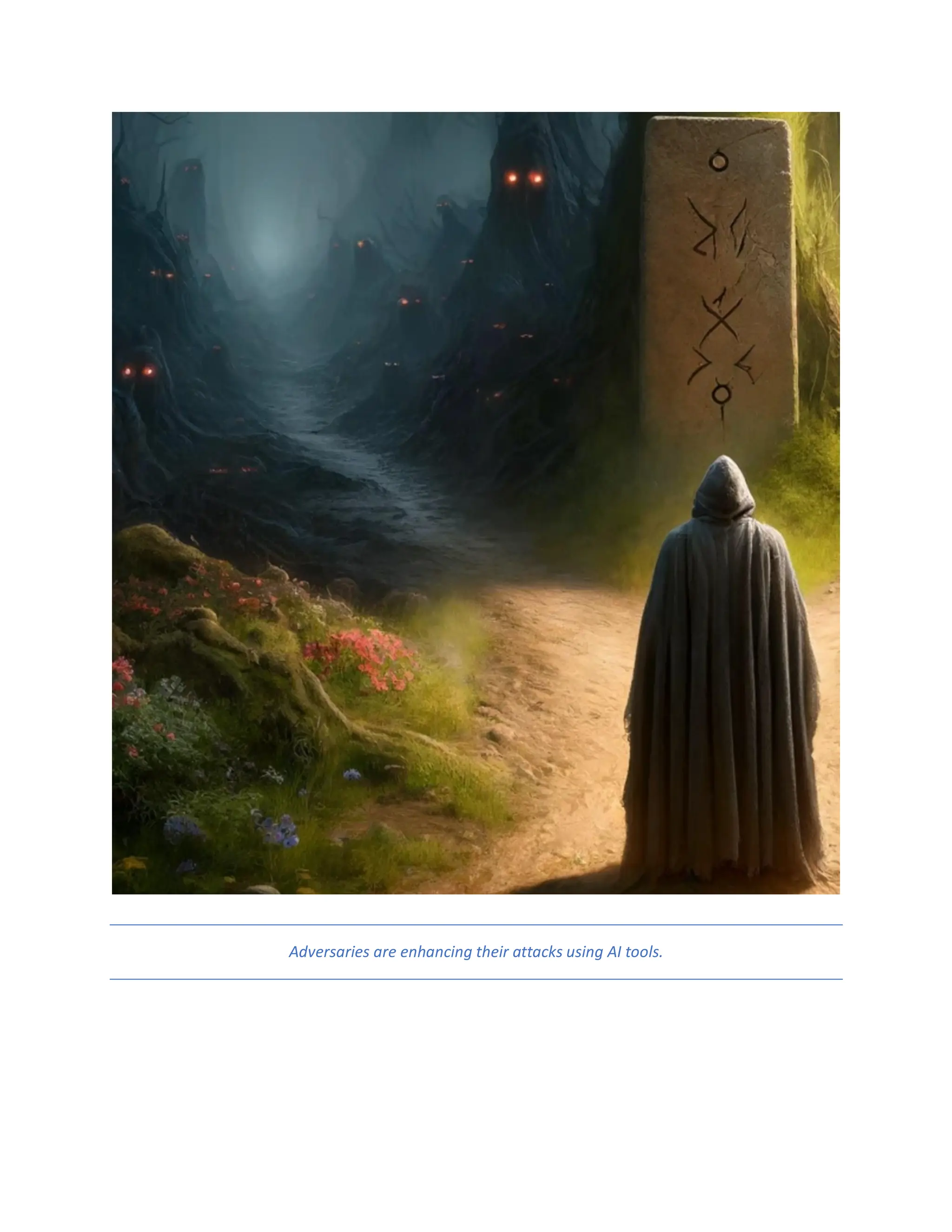 Adversaries are enhancing their attacks using AI tools.
 