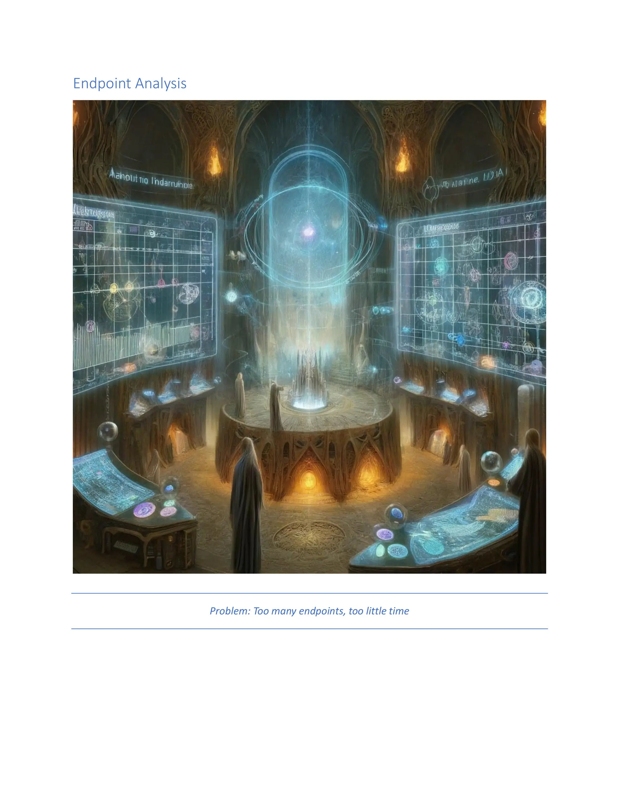 Endpoint Analysis
Problem: Too many endpoints, too little time
 