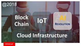 AI
REVOLUTION
IoTBlock
Chain
Cloud	Infrastructure
@2018
 