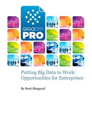 Putting Big Data to Work:
Opportunities for Enterprises
By Brett Sheppard
 