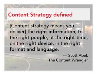 Putting Out Fires with Content Strategy (InfoDevDC meetup) Slide 23