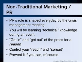 Putting Out The Fire: When A Crisis Occurs