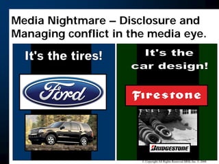 Putting Out The Fire: When A Crisis Occurs