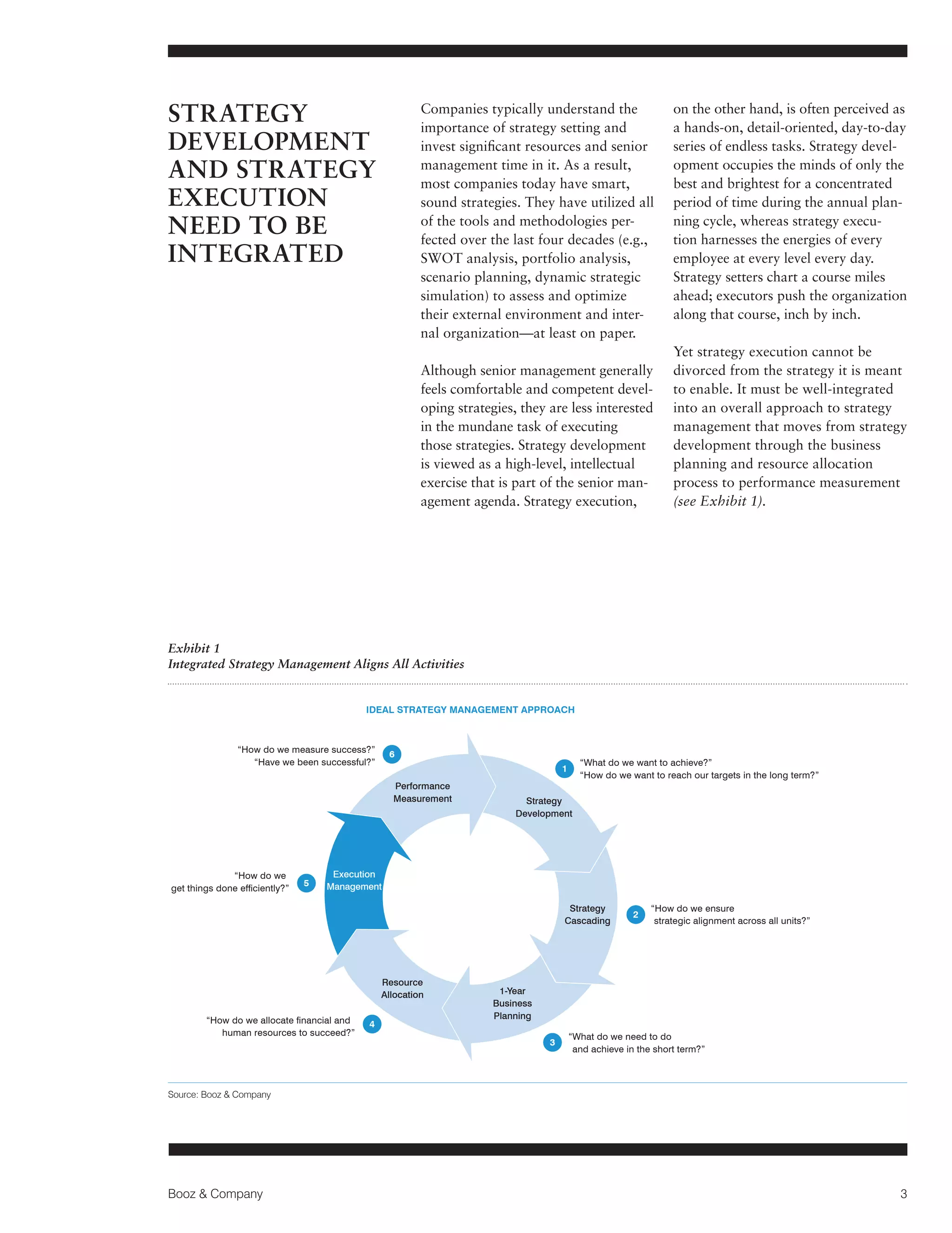 Putting Stategy Into Action | PDF