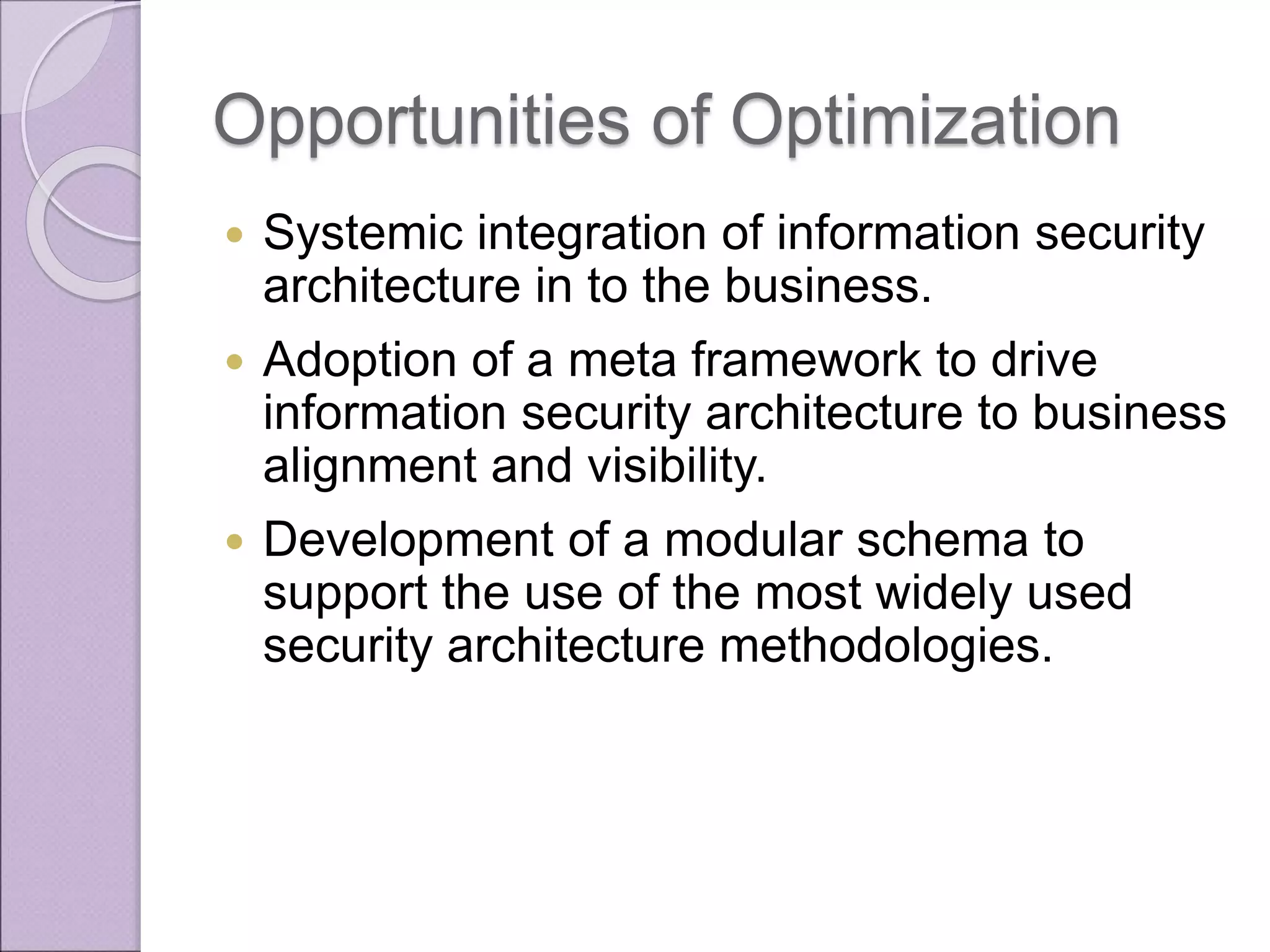 Putting the Business in Enterprise Information Security Architecture