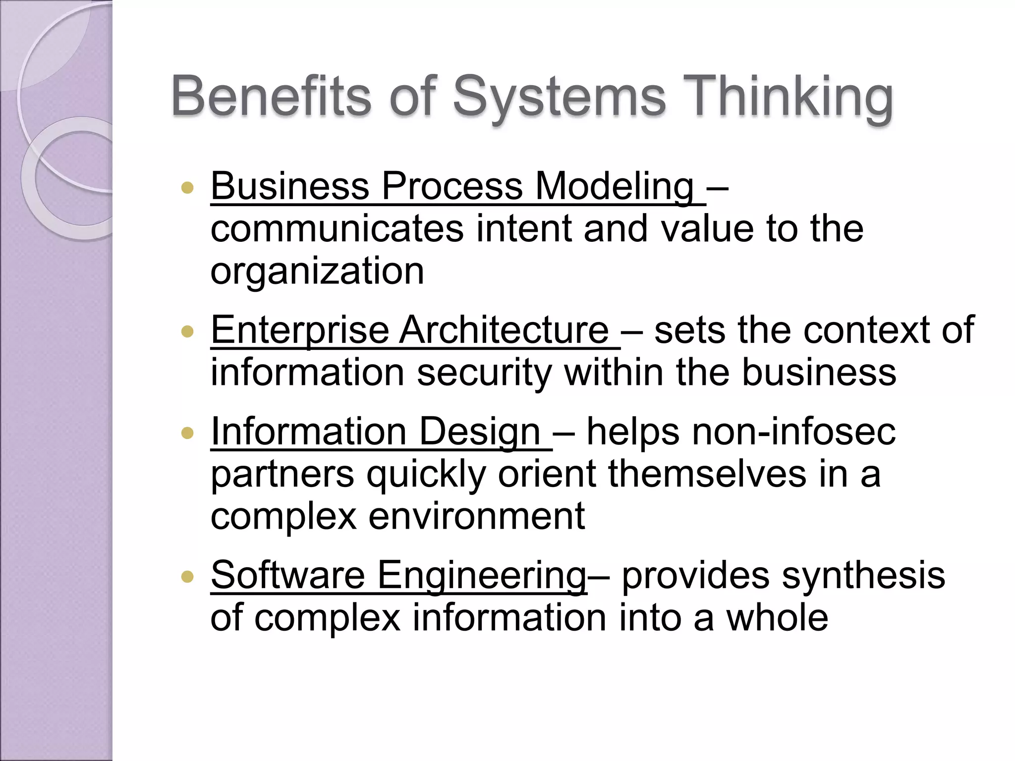 Putting the Business in Enterprise Information Security Architecture