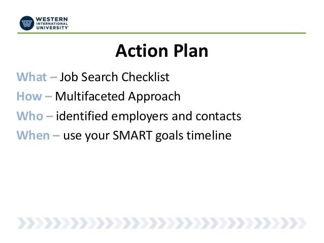 job search action plan
