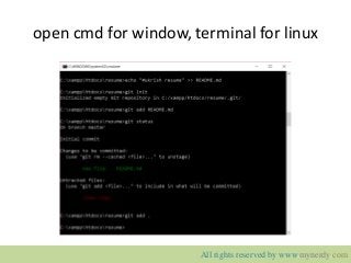 open cmd for window, terminal for linux
All rights reserved by www.mynerdy.com
 