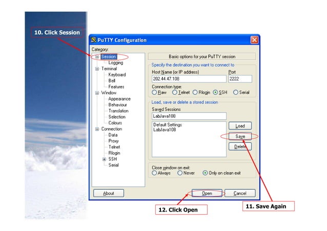 Putty basic setting | PDF
