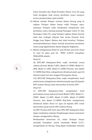 Putusan Bawaslu Terkait Situng Kpu Putusan Bawaslu Terkait Situng Kpu