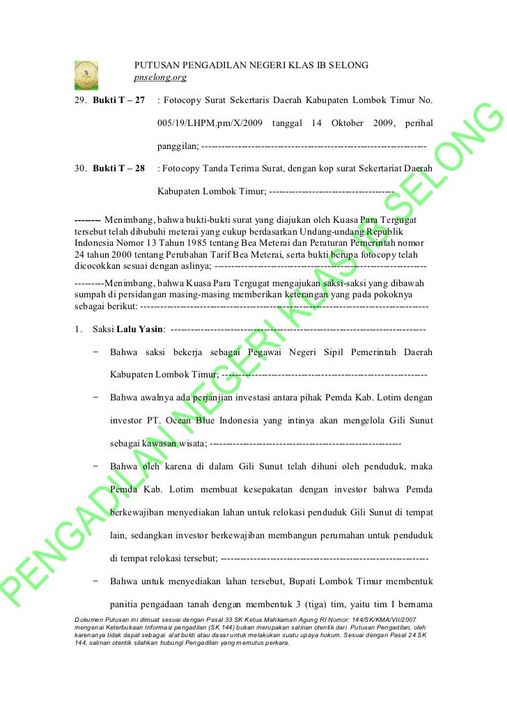 Contoh Surat Pembayaran Untuk Kerja Perlombongan Terengganu
