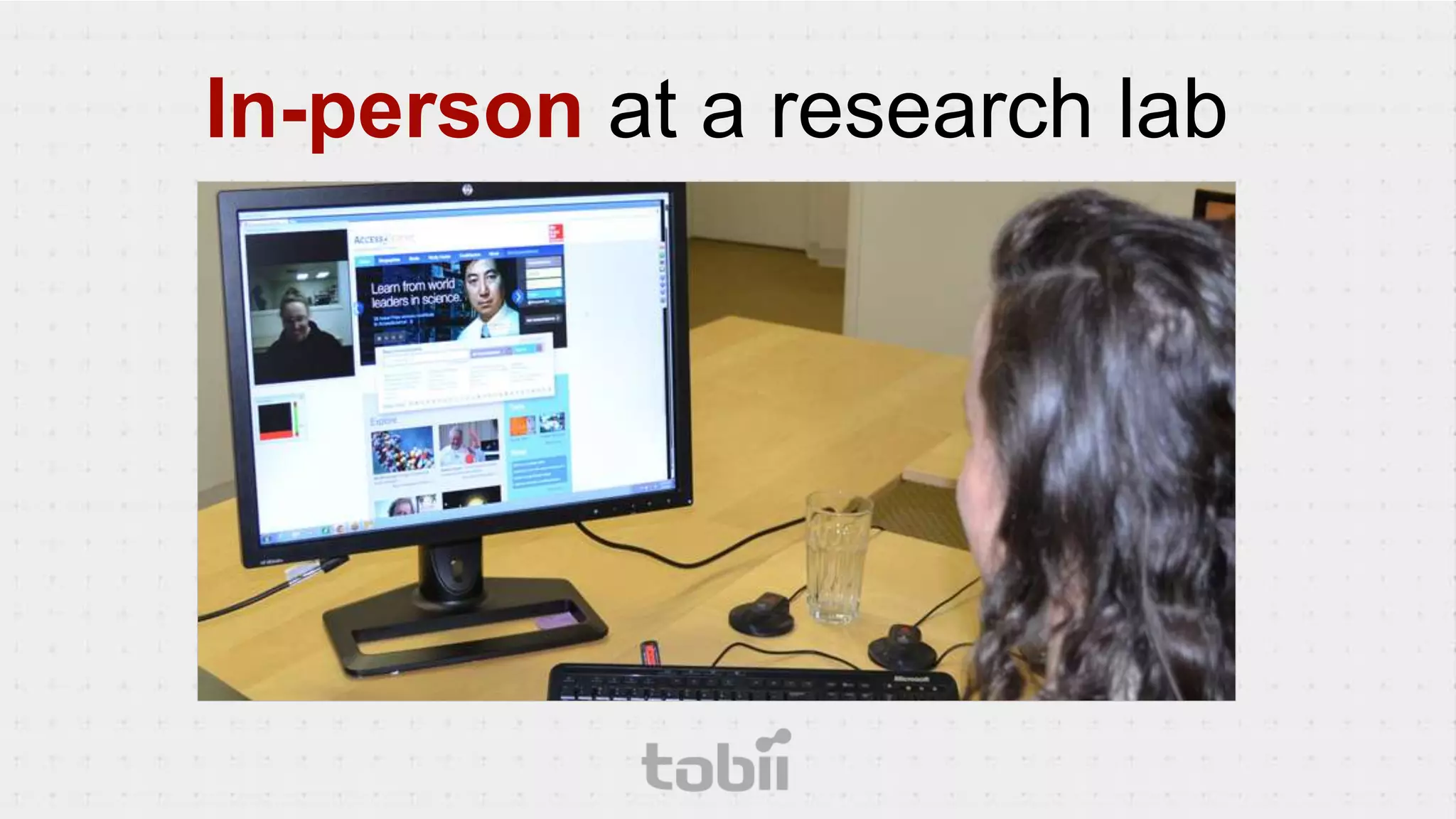 In-person at a research lab
 