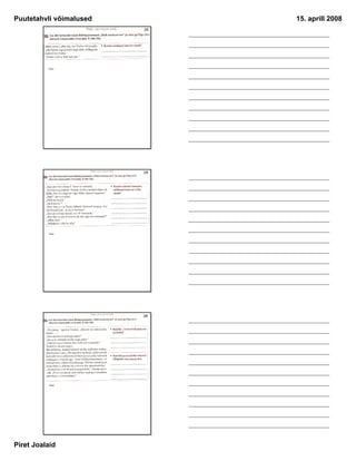 Puutetahvli võimalused