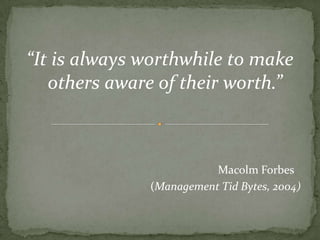 Be personally involved.  Nothing communicates more clearly than what the leaders do