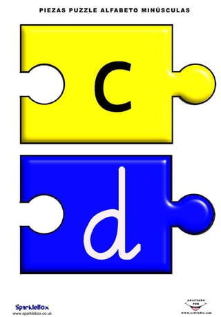 Puzzle Alfabeto Minusculas