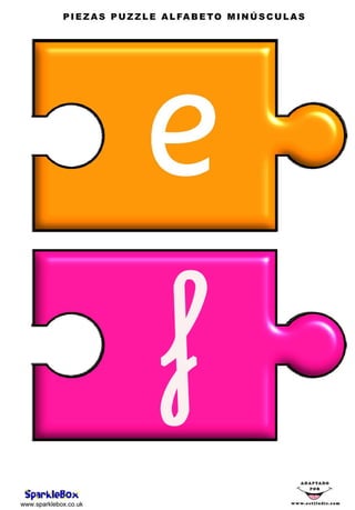 Puzzle Alfabeto Minusculas