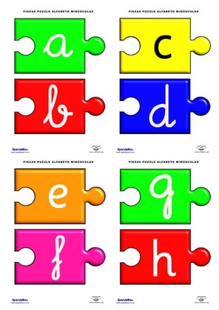 Puzzle Alfabeto Minusculas 2