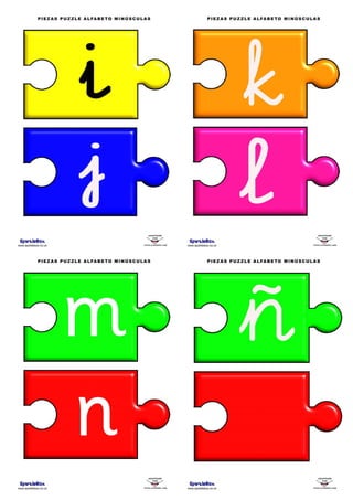 Puzzle Alfabeto Minusculas 2