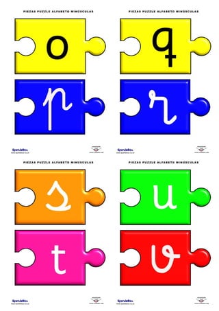 Puzzle Alfabeto Minusculas 2