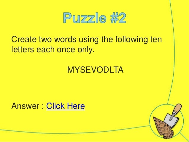 English Picture Puzzle For Adults With Answer