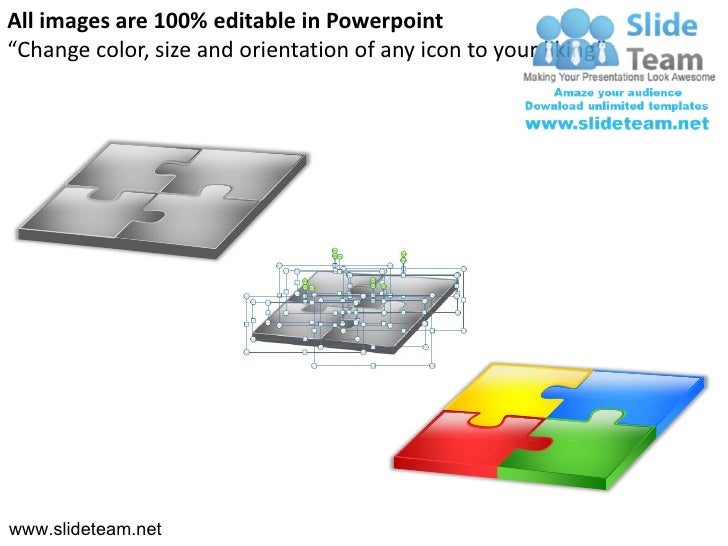 Puzzle Pieces 2x2 Style Design 2 Powerpoint Presentation Slides Puzzle Pieces 2x2 Style Design 2 Powerpoint Presentation Slides
