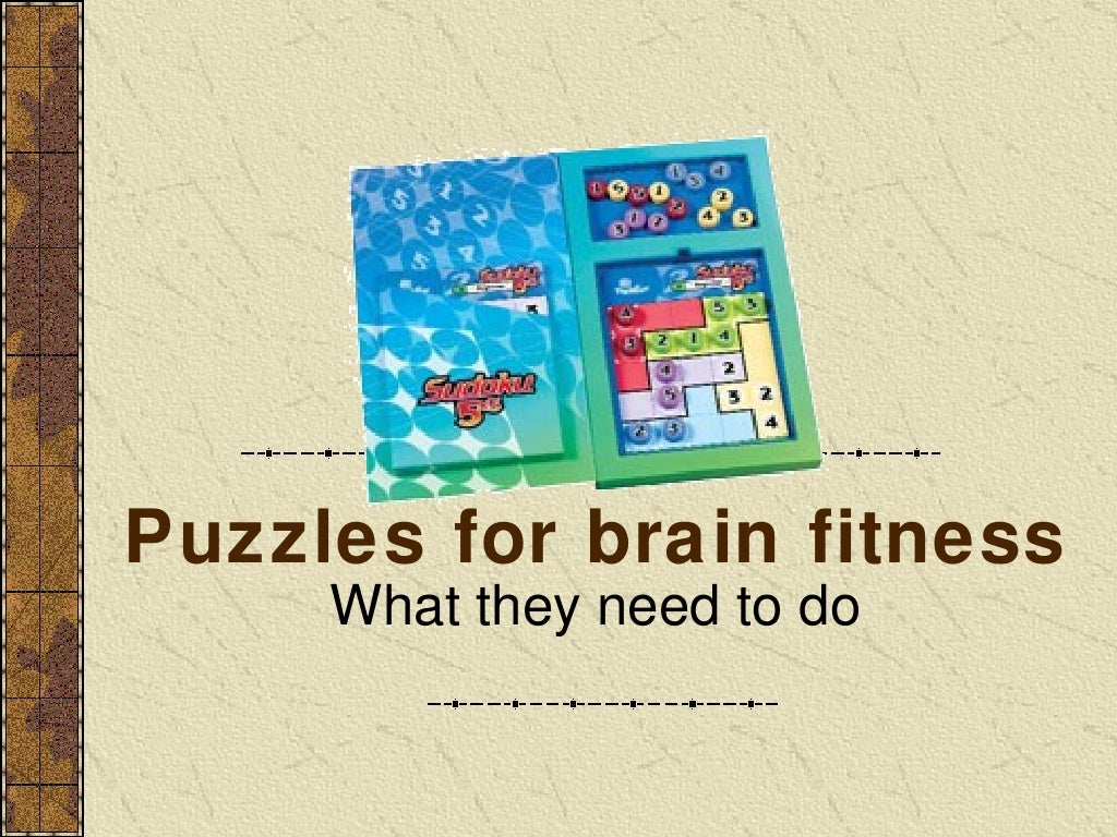 Puzzles for brain fitness What