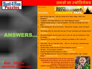 तमसो मा ज्योततर्गमय
vganstudio.yolasite.com
Gan. Studio
ANSWERS…
 