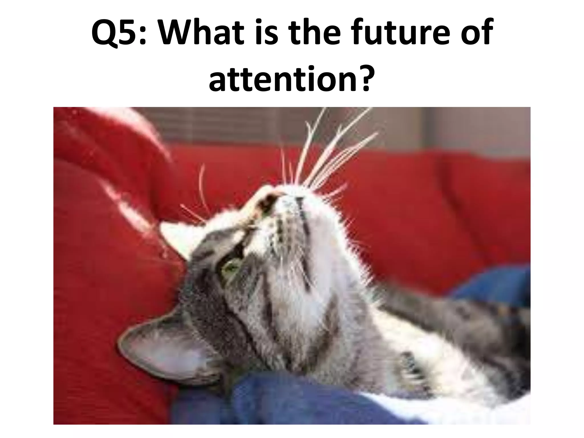 Q5: What is the future of
attention?
 