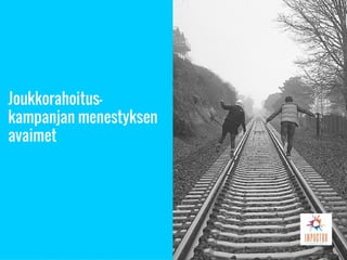 Joukkorahoitus-
kampanjan menestyksen
avaimet
 