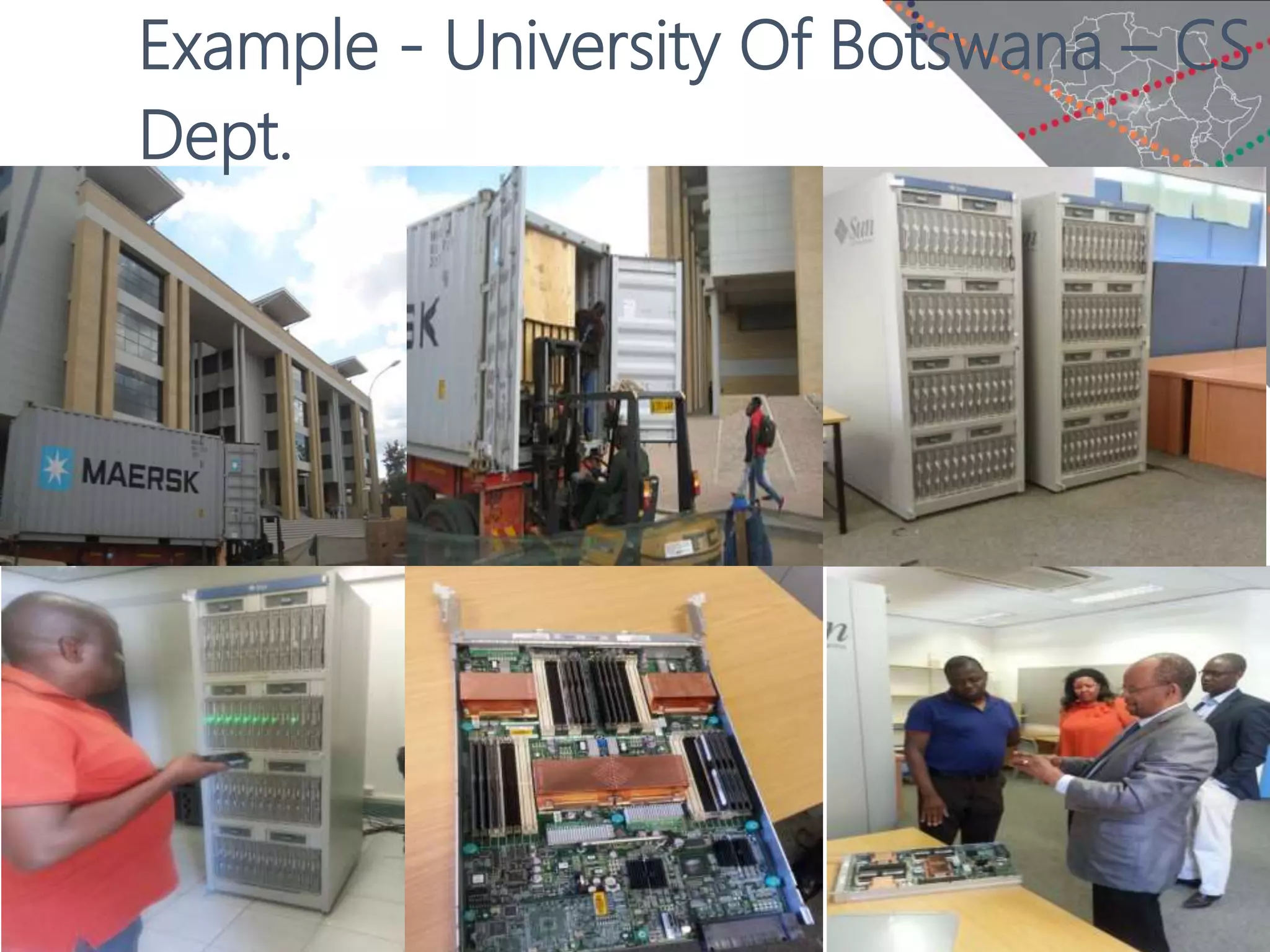Example - University Of Botswana – CS
Dept.
 