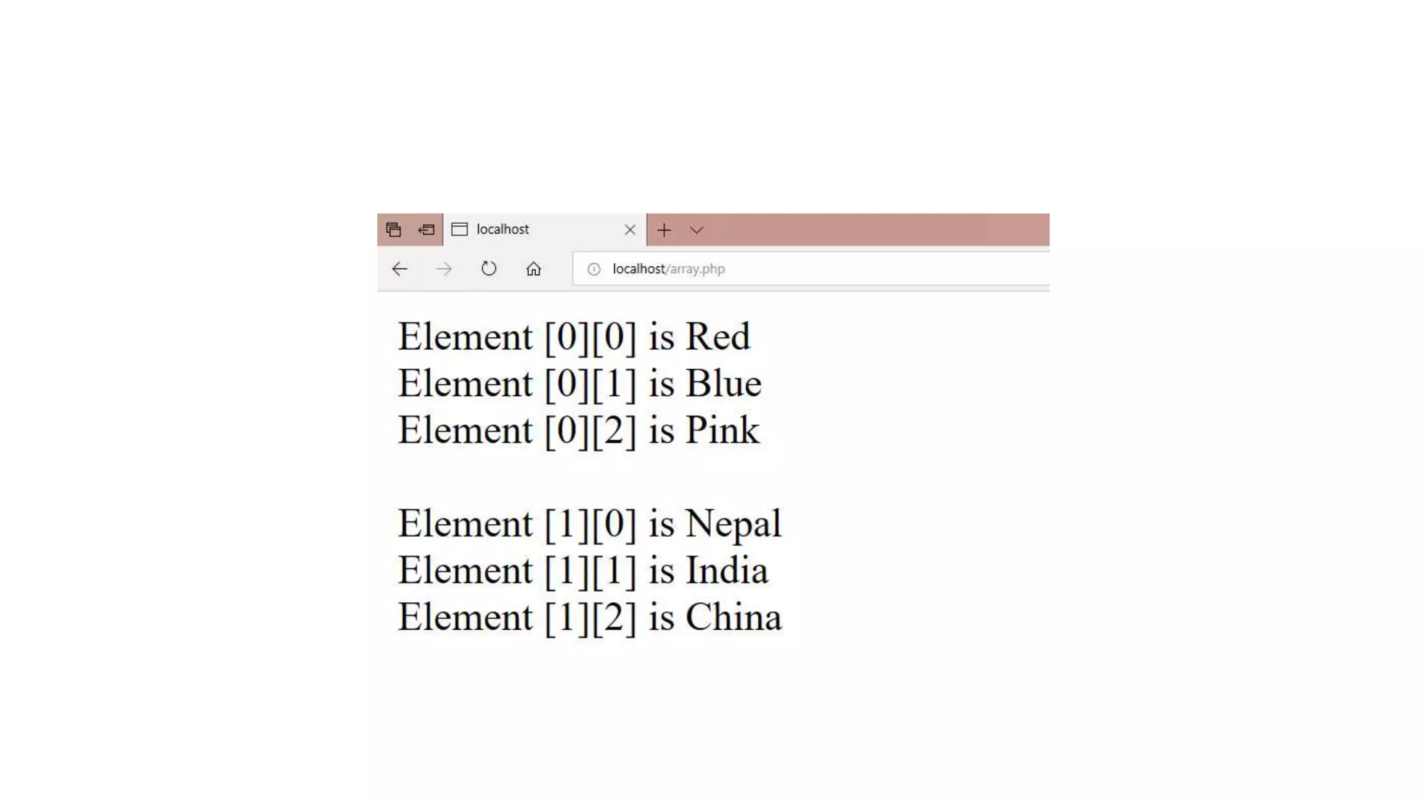 Working with arrays in php