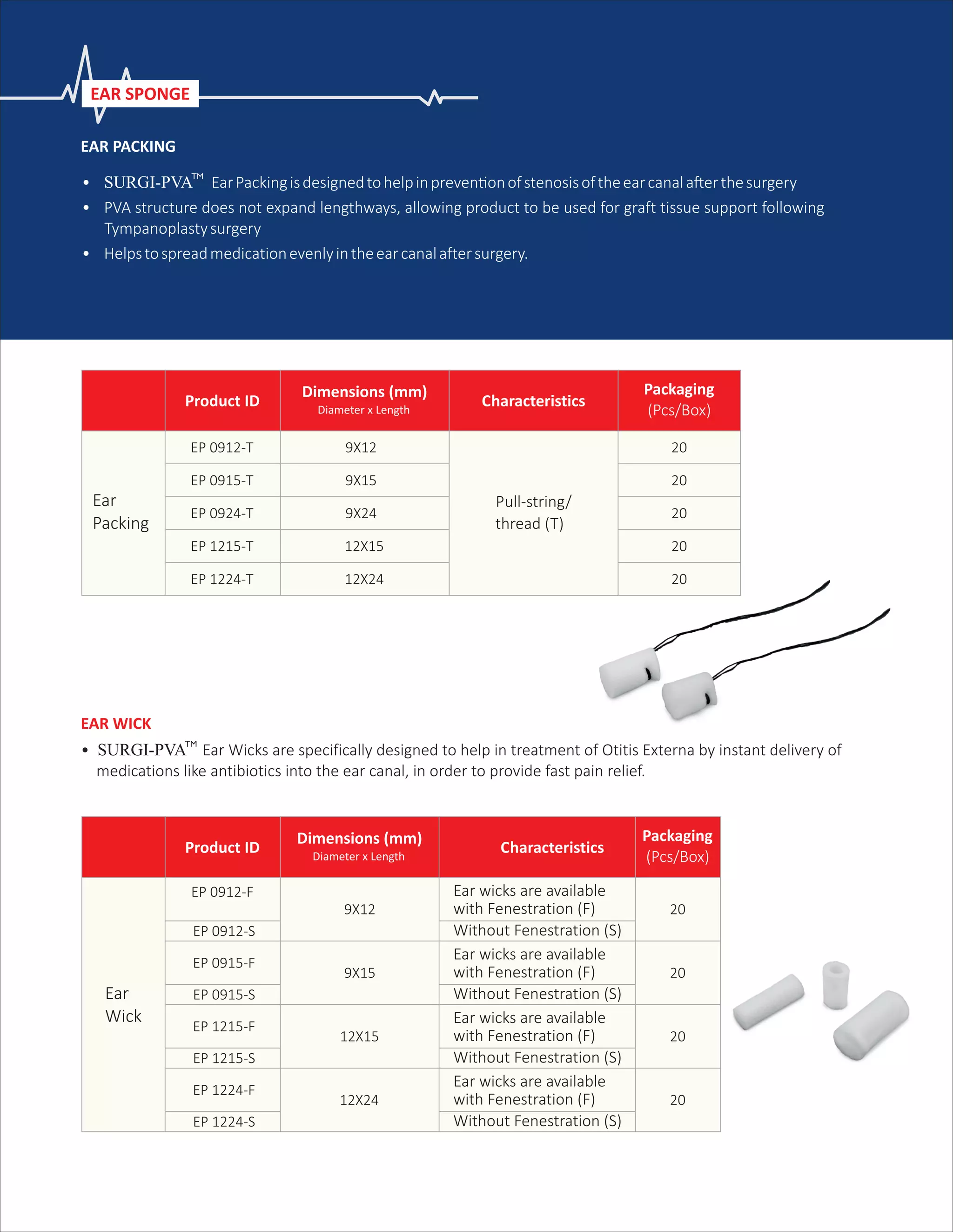 SURGI-PVA™ Polyvinyl Alcohol Medical Sponge Dressing | PDF